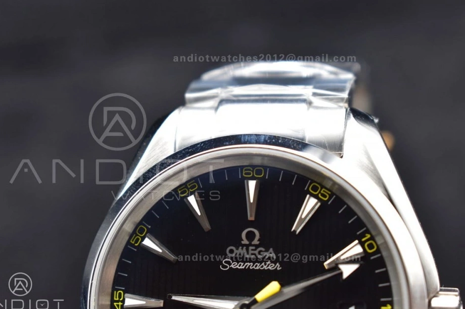 Dial Best SS SS Aqua 150M 1:1 GoodFit Edition A Bumblebee Bracelet Terra VSF On Black 505 0805